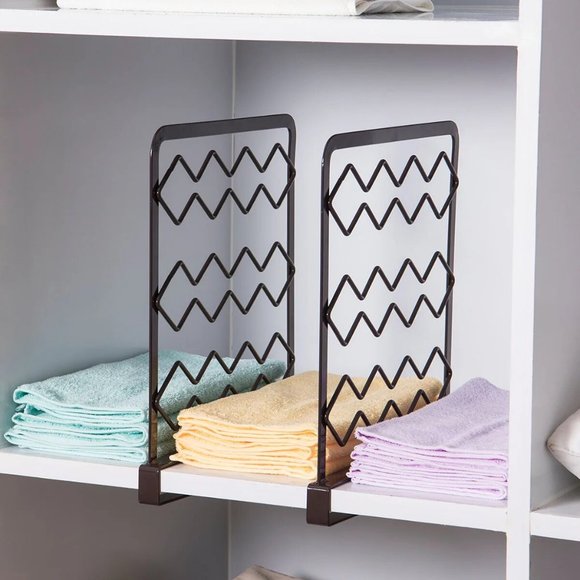 Large Metal Closet Dividers, Shelf Partition - Picture 1 of 4